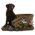 thumbnail image 1 of Beautiful Styled Polystone Dog Planter, 1 of 1