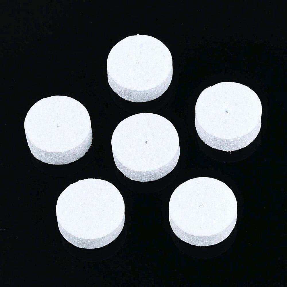 Polystyrene Foam Earring Pads for Ear Nuts Earring Backs WhiteSmoke 12~13x12~13x4~5mm Hole: 1mm about 10000pcs/set