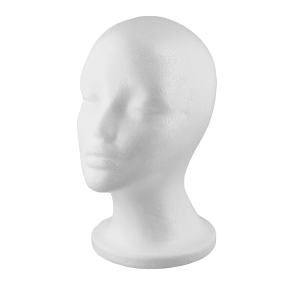 Polystyrene Foam Mannequin Head for Displaying Wigs Hats and Accessories
