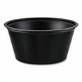 thumbnail image 1 of Polystyrene Portion Cups, 3.25 oz, Plastic, Black, 250/Bag, 10 Bags/Carton | Bundle of 2, 1 of 5