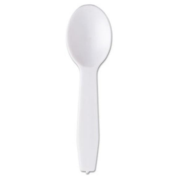 Polystyrene Taster Spoons, White, 3000/Carton