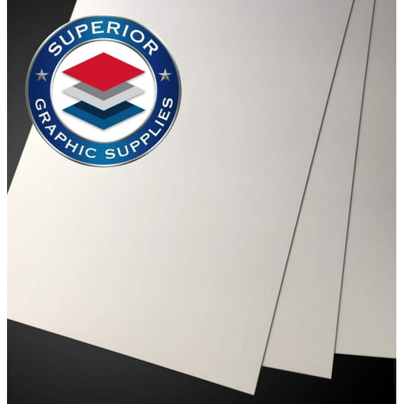 Polystyrene White Opaque Screen Grade Plastic Sheet 48 Inches X 96 Inches 30mil / 0.030 Thickness- 1 Sheet by Superior Graphic Supplies