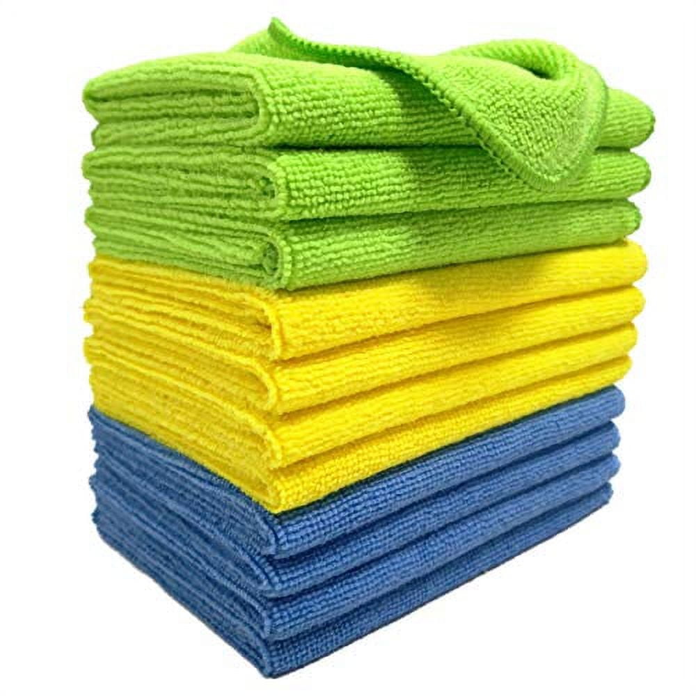 OVWO 12Pcs Premium Microfiber Cleaning Cloth for Household Cleaning, 12 x  12