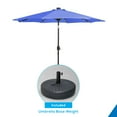 thumbnail image 1 of Polytrends 9' Solar Lighted Patio Umbrella with Bronze Base Royal Blue, 1 of 5