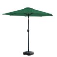 thumbnail image 1 of Polytrends Amada 9 ft. Patio Umbrella with Fillable Base Dark Green, 1 of 5