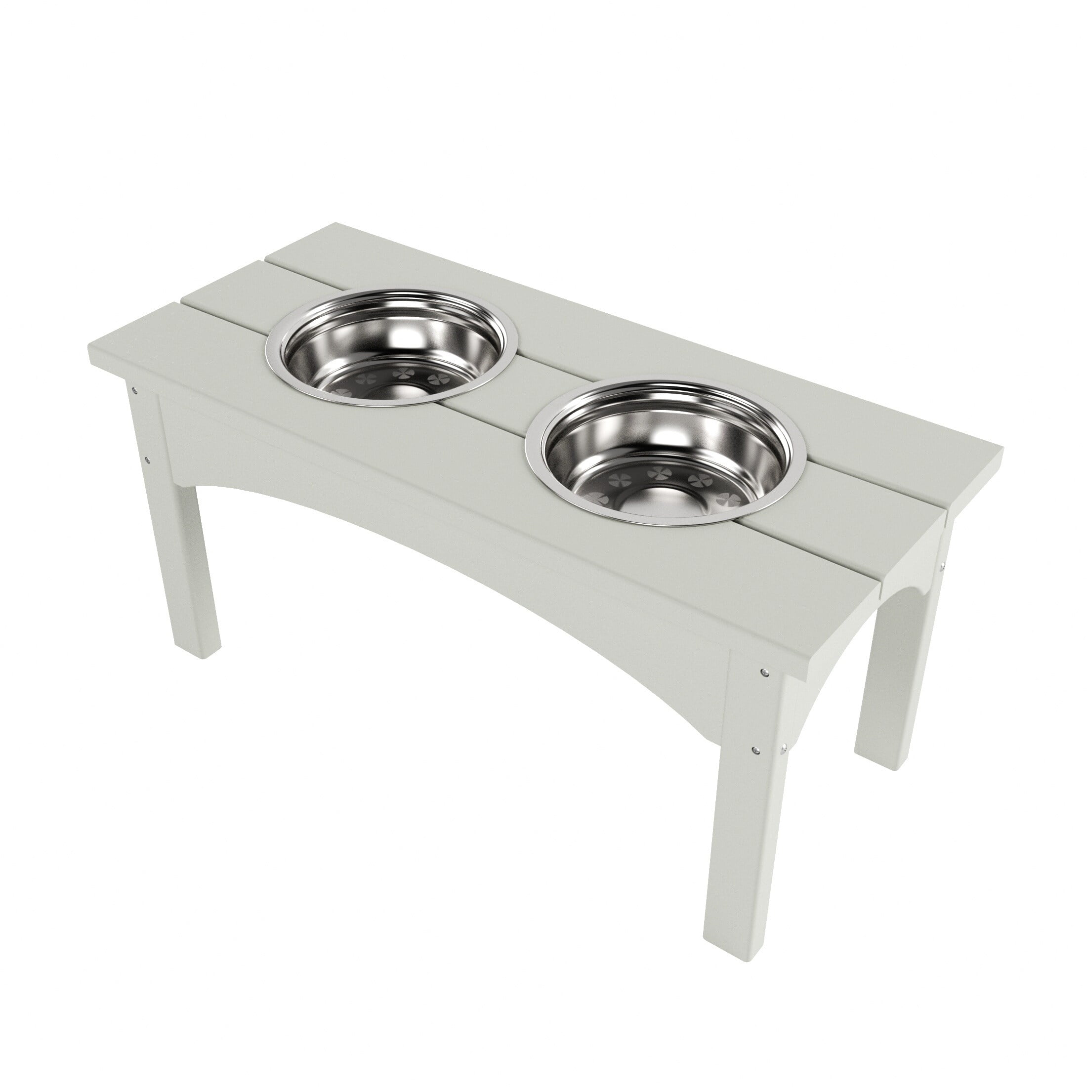 Raindrop Triple Bowl Elevated Dog Diner - Pets Stop Three Bowl Feeder