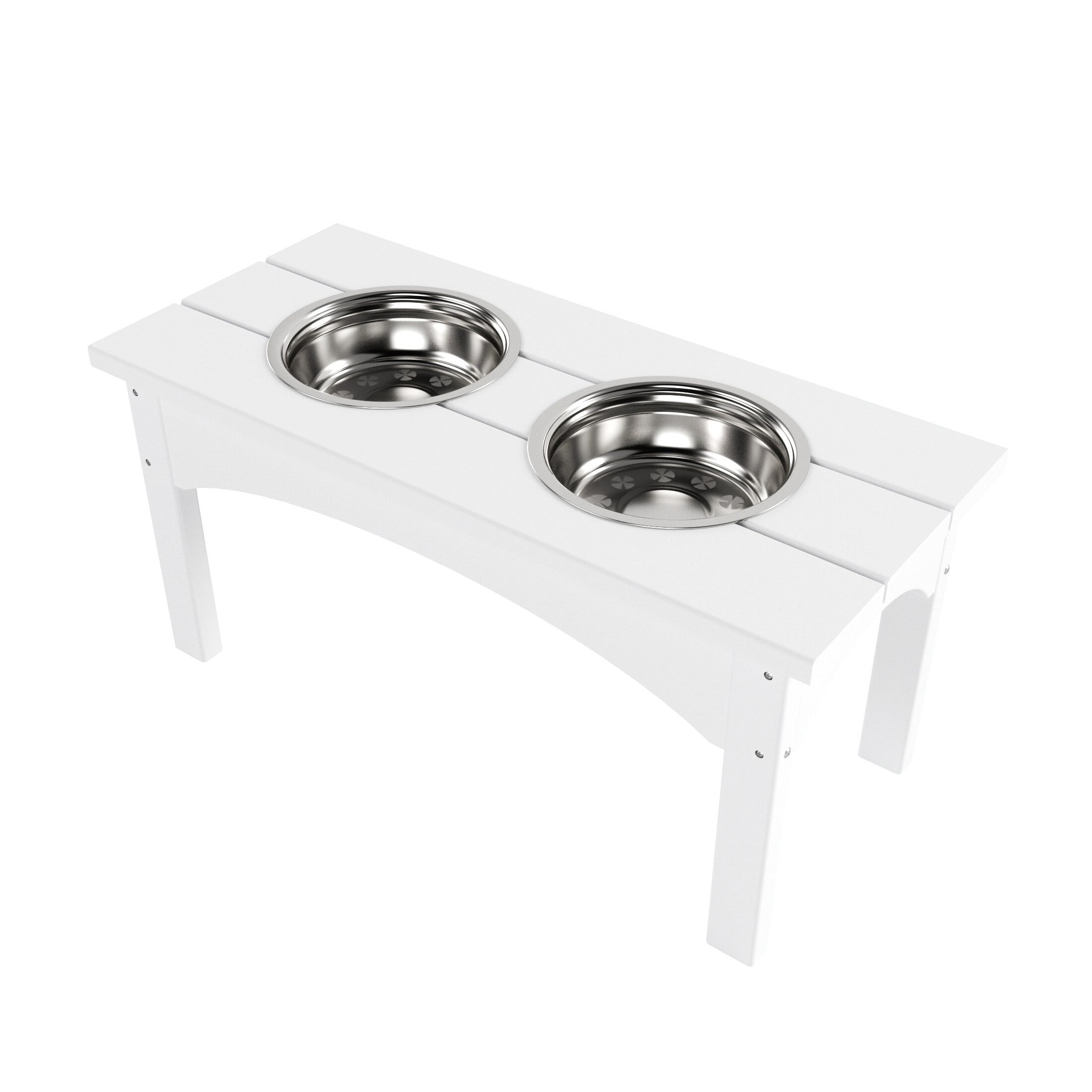 Pet Adobe Stainless Steel Elevated Pet Bowls - Stainless Steel - 20341498
