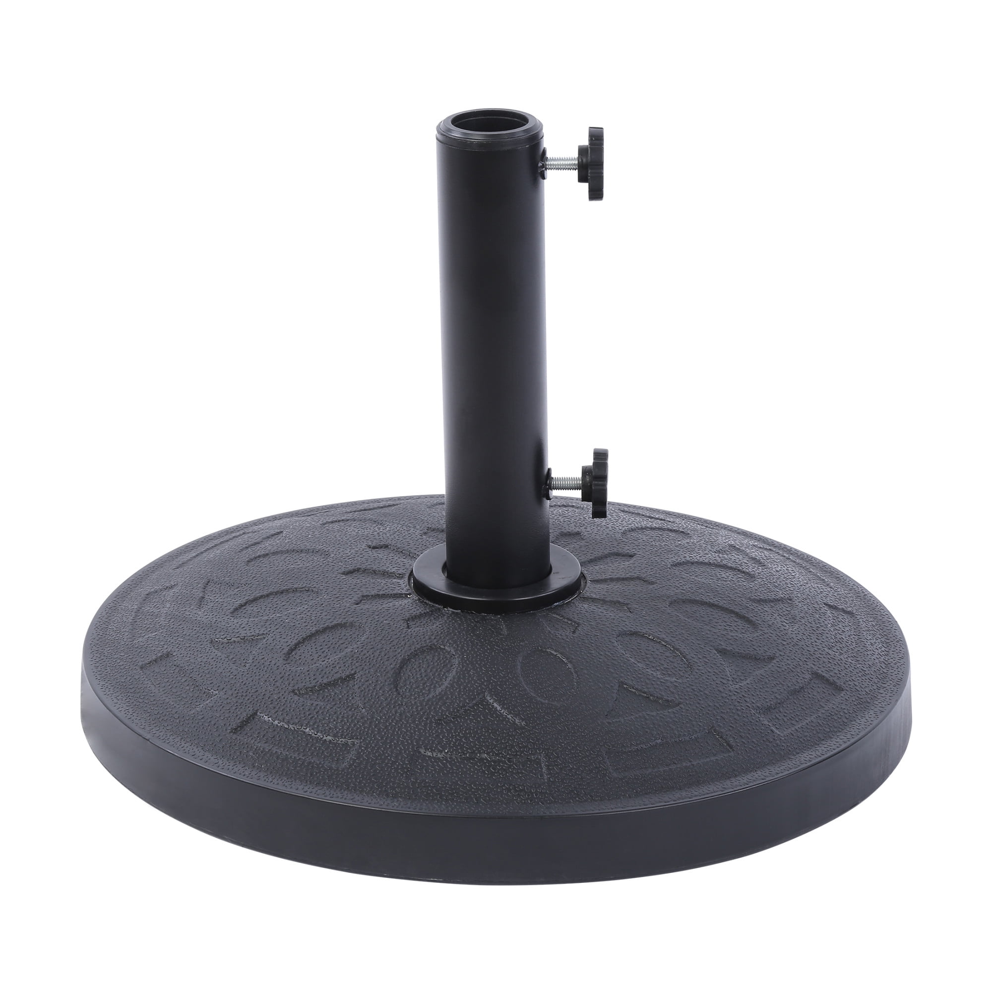 Black Round Resin Outdoor Patio Umbrella Base