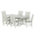 thumbnail image 1 of Polytrends Laguna 7-Piece Rectangular Poly Eco-Friendly All Weather Outdoor Dining Set with Armchairs Sand, 1 of 5