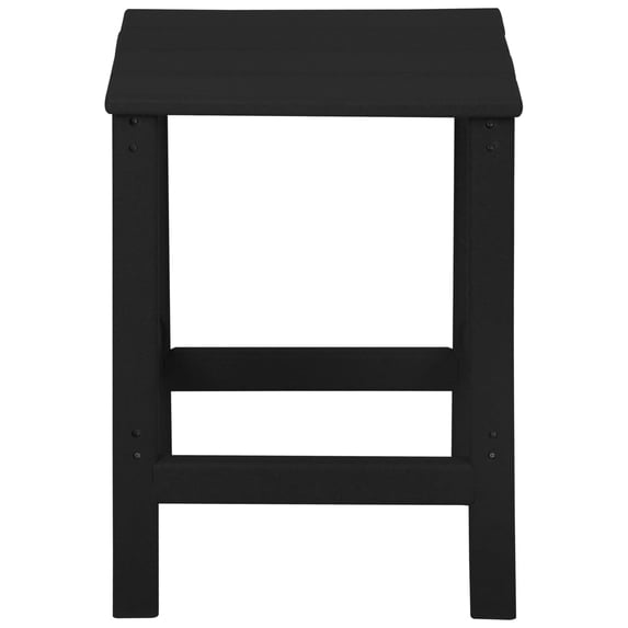 Polytrends Laguna Hdpe All Weather Outdoor Patio Coffee And Side Tables (3-Piece Set) Black