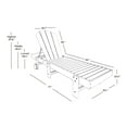 thumbnail image 1 of Polytrends  Laguna Hdpe All Weather Outdoor Patio Pool Reclining Armless Chaise Lounges (3-Piece Set) Gray, 1 of 5