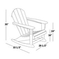 thumbnail image 1 of Polytrends  Laguna Hdpe All Weather Outdoor Patio Rocking Chair Black, 1 of 5