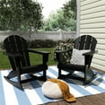 thumbnail image 1 of Polytrends  Laguna Hdpe All Weather Outdoor Patio Rocking Chair (Set of 2) Black, 1 of 5