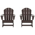 thumbnail image 1 of Polytrends  Laguna Recycled Poly Outdoor Adirondack Rocking Chair (Set of 2) Dark Brown, 1 of 5