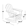 thumbnail image 1 of Polytrends  Laguna Hdpe All Weather Outdoor Patio Rocking Chair (Set of 2) Orange, 1 of 5