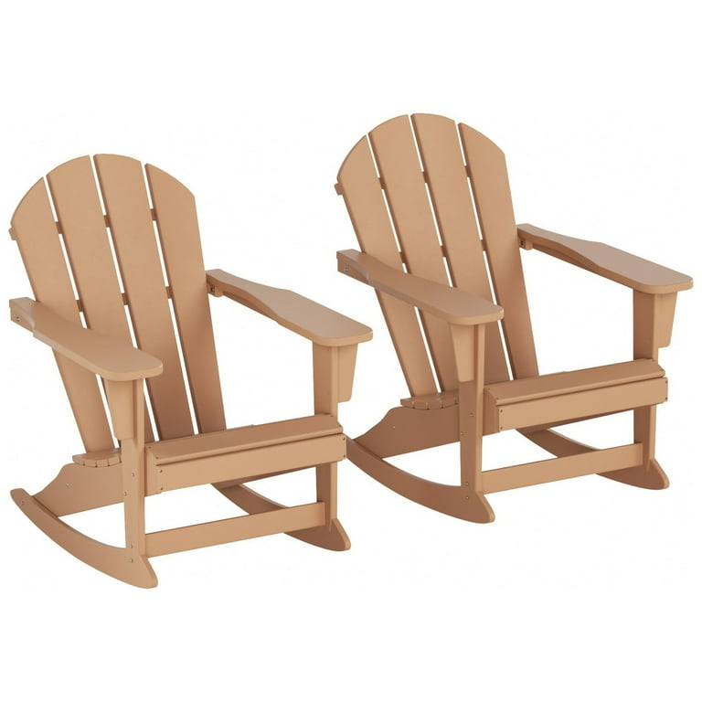 Polytrends Laguna Recycled Poly Outdoor Adirondack Rocking Chair