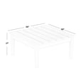 thumbnail image 1 of Polytrends  Shoreside HDPE  Eco-Friendly All Weather Square Modern 32" Conversation Table Orange, 1 of 5