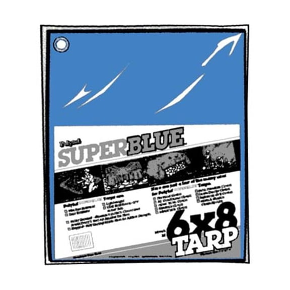 Polytuf Brands S56GM16X20 Tarps Super Tarps- 16 x 20 ft. Blue