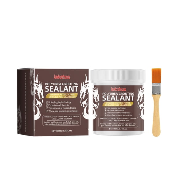 Polyurea Grout Sealer - Instantly Seals Water Leaks - Durable Protection for Home Repair