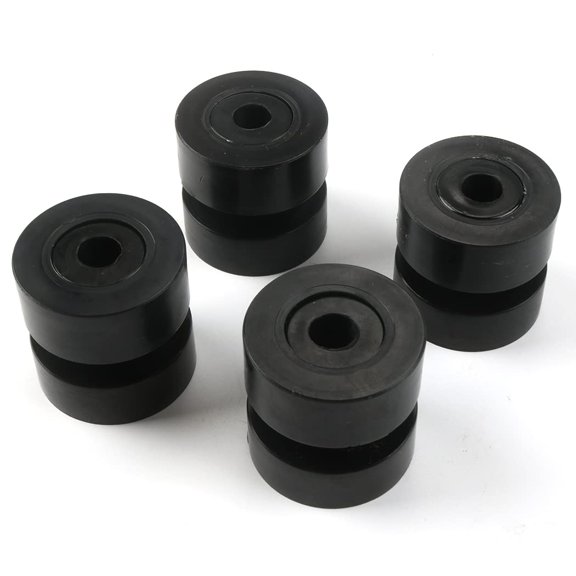Polyurethane Bushing Set for Exhaust Clamps 4 Piece Black