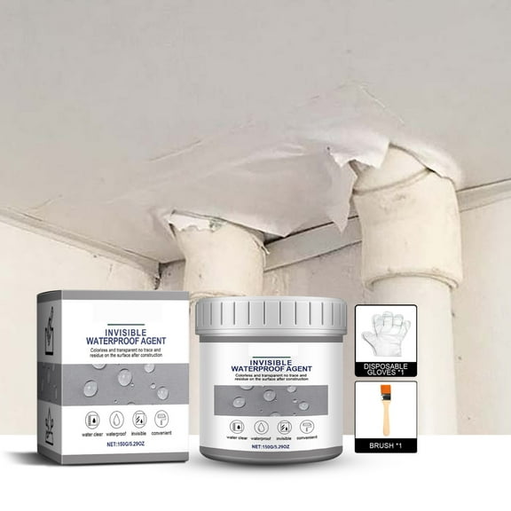 Polyurethane Construction Adhesive Spray,Rubber Sealant Coating,Dries to Watertight Flexible Coating,Seeps into Cracks Holes,Paintable,Protects Surfaces,Suitable for Wet Dry Surfaces,Includes Tools