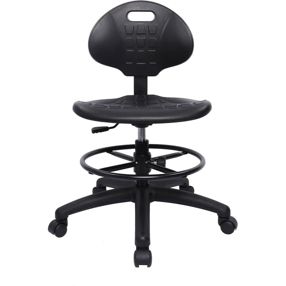 Polyurethane Drafting Lab Stool Chair, 18" Adjustable Footring, 8" Adjustable Height, 450 lbs seat Capacity, Heavy Duty, Shipped Within 24 Hours