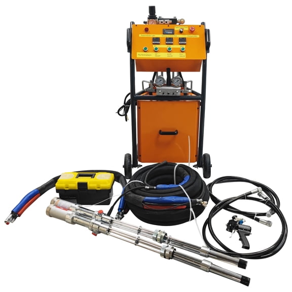 Polyurethane Foam Spray Insulation Machine High Pressure Foam Sprayer 110V with Dual Pressure Gauge