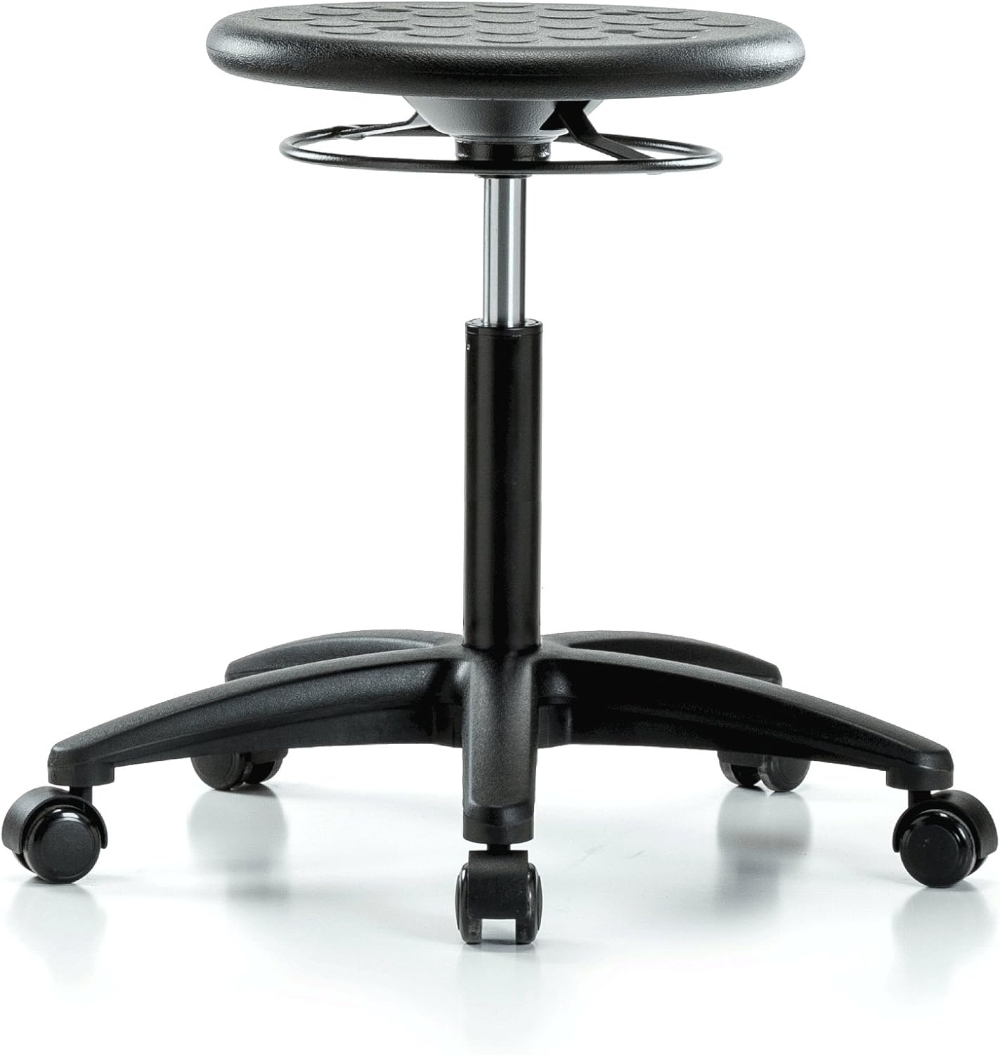 Uk Rim Stool Polyurethane Industrial Stool Heavy Duty with Wheels for Carpet Or ...
