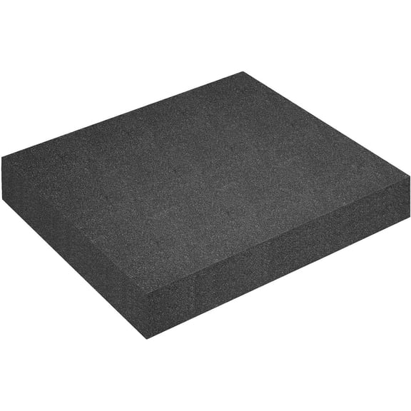 Polyurethane Inserts, 1 count 16 x 12 x 3 Inch Black Cuttable Packing Sheets for Tool Box, Camera, Crafts and Storage