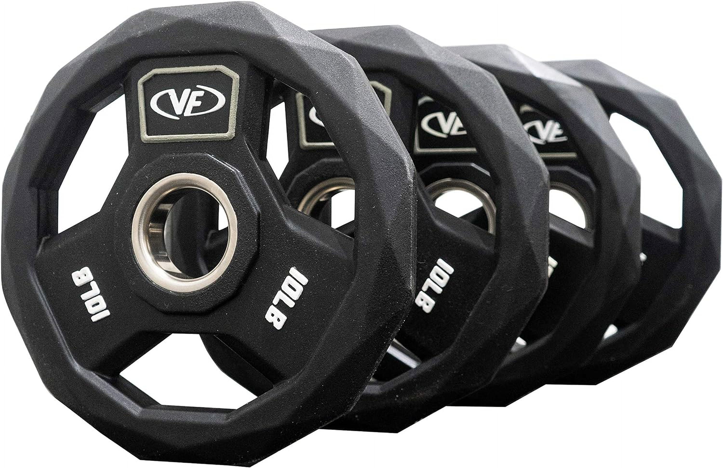 Polyurethane Olympic Weight Plates with Grip Handles for Barbells