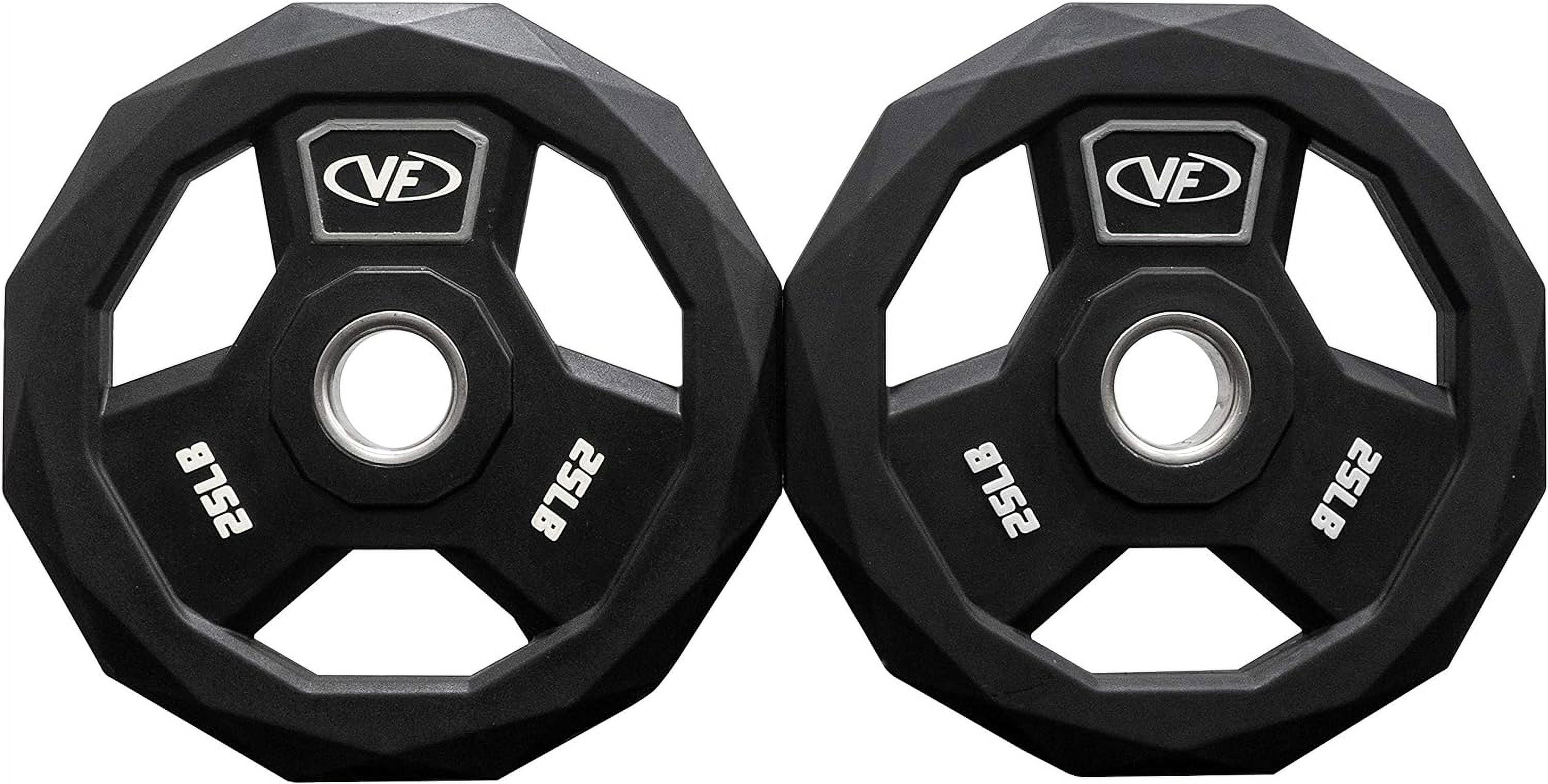 Polyurethane Olympic Weight Plates with Grip Handles for Barbells