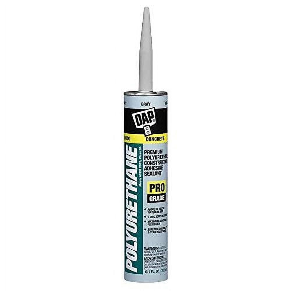 Gray Polyurethane Construction Adhesive Sealant, 10.1 oz Cartridge