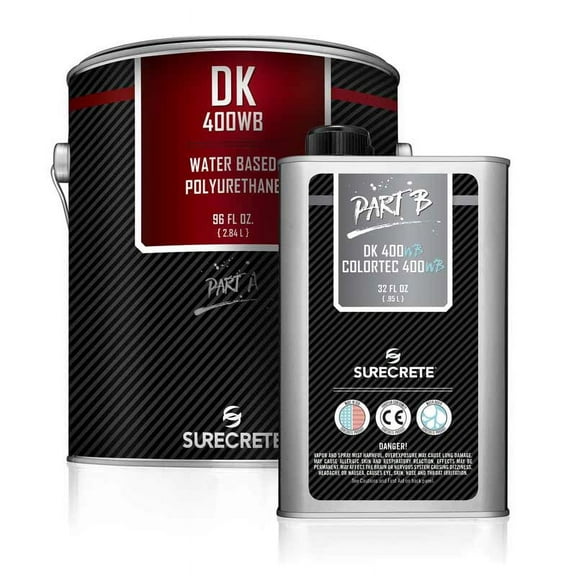 Polyurethane Sealer - DK400 Water-Based, Clear Top Coat for any Concrete Floors