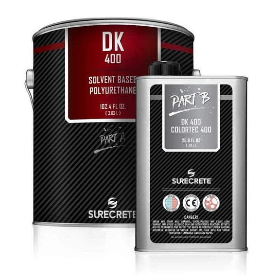 Polyurethane Solvent Based Clear Concrete Sealer. DK-400. High Gloss