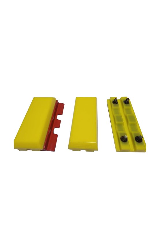 Polyurethane Track Shoe Pads for Heavy Equipment, Heavy-Duty Construction Track Pads, Non-Marking, Surface Protection
