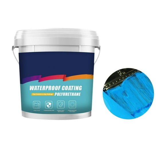 Polyurethane Waterproof Coating | Exterior Wall & Roof Leak Repair | Water-Based Sealant | 300ml | For Concrete, Metal, Wood | Covers 14 sq ft | Weather-Resistant | Multi-Surface