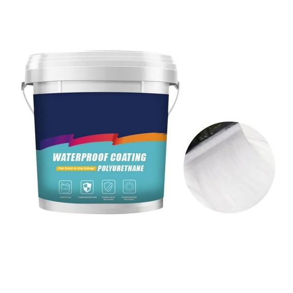 Polyurethane Waterproof Coating 300ml | Exterior Wall & Roof Leak Repair Sealant | Water-Based Waterproof Material for Roofs, Walls, Foundations, Gutters, RVs | Long-Lasting Waterproof Agent