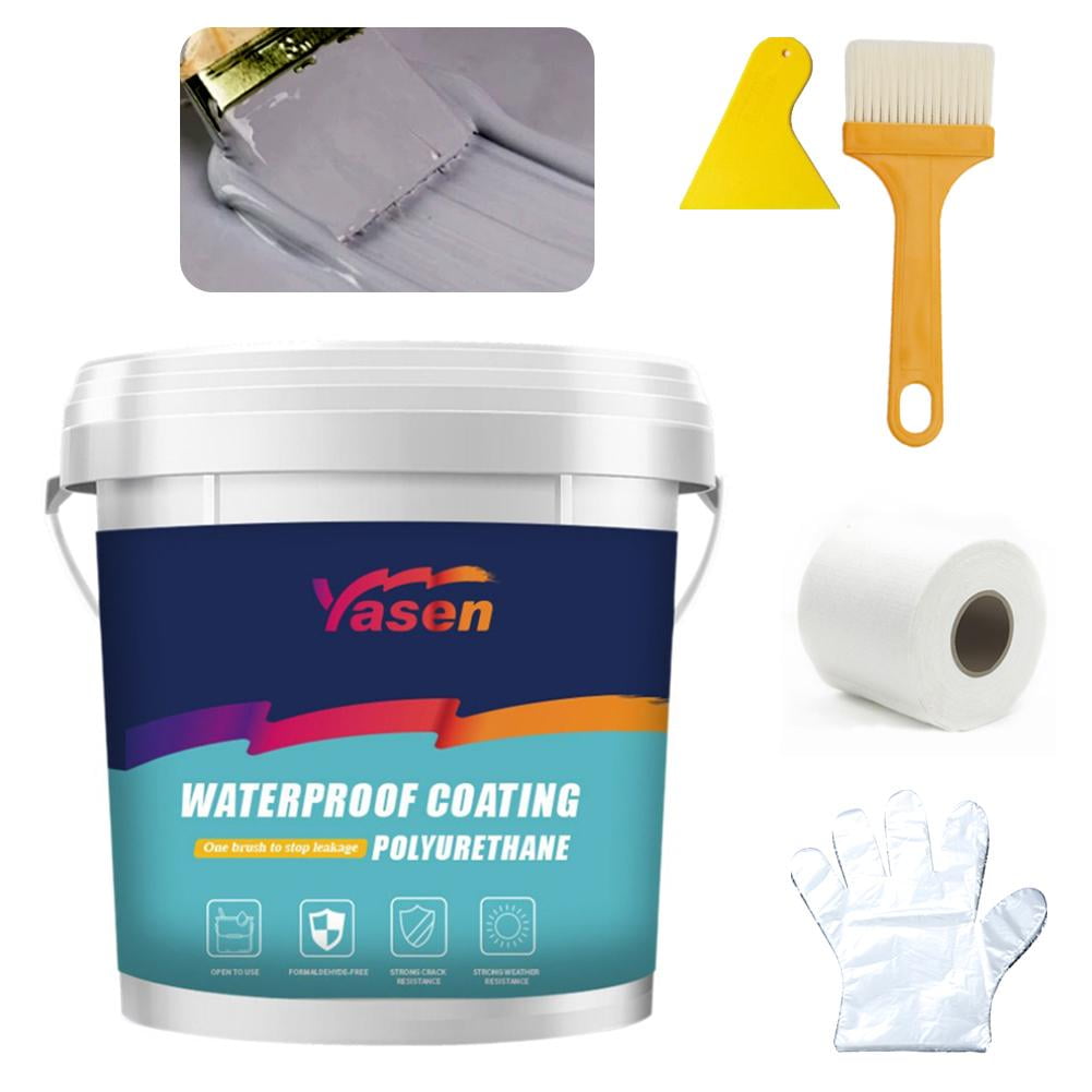 Polyurethane Waterproof Coating, Waterproofing Sealant, Super Strong Waterproof Anti-Leakage Agent, Sealant for Concrete, Wood, Roof, Walls, Garden