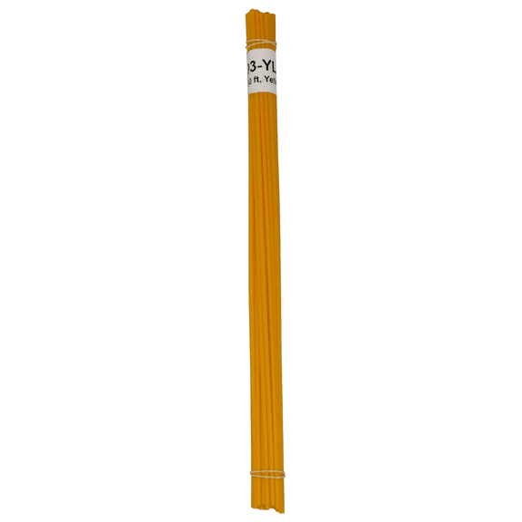 Polyvance High Density Polyethylene (HDPE) Rod, 1/8" diameter, 30 ft., Yellow