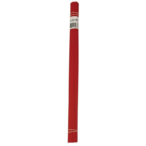 Polyvance R02-01-03-RD Welding Rod, 1/8 in Dia x 12 in L, Round, Polypropylene, Red