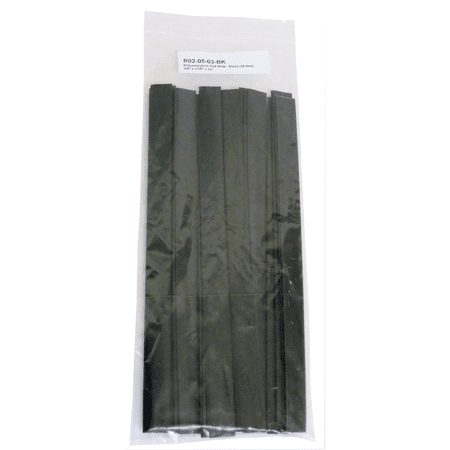 Polyvance R02-05-03-BK Plastic Welding Rod, 12" x 5/8" x 1/16", Flat Black 30 ft