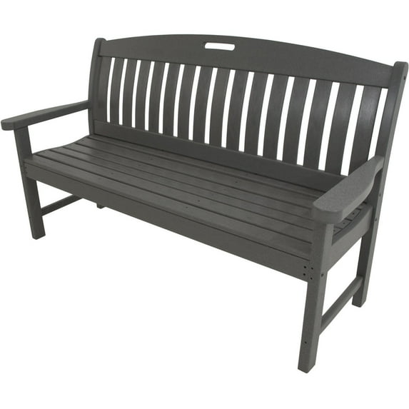 polywood nautical 60-inch outdoor bench