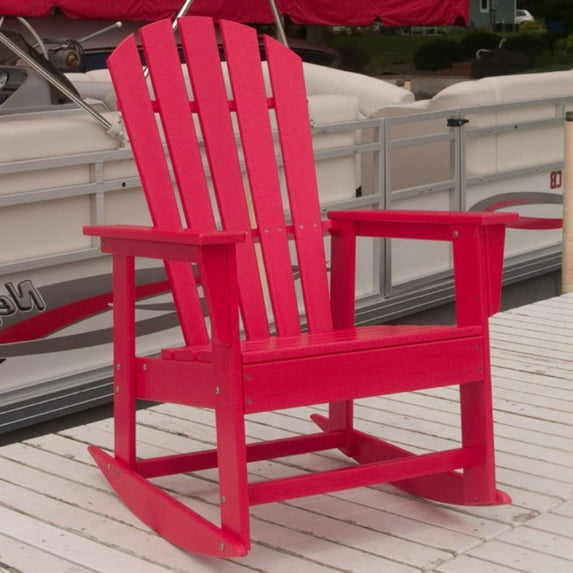 polywood south beach outdoor rocking adirondack chair