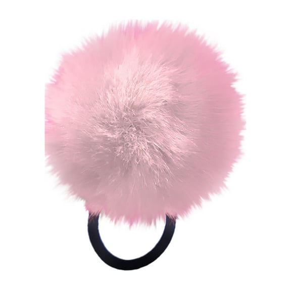 Pom-Pom Hair Ties Elastic Hair Ties Hair Ponytail Holders Hair Band For Girls Toddlers Pigtail 10 Colors For Choose