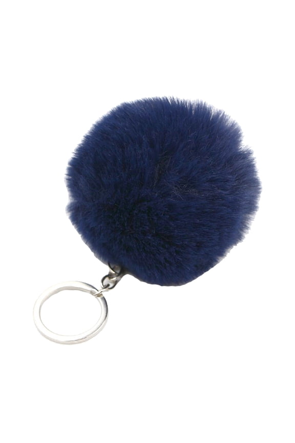 Pom Pom Keychain Fluffy Faux Fur Hair Ball Tassels Pendant Charm Car Bag Keyring