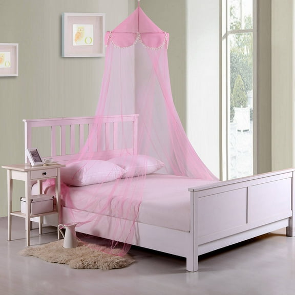 Pom Pom Kids' Collapsible Hoop Sheer Bed Canopy