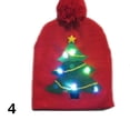 thumbnail image 1 of Pom Pom Party Holiday Hats With Led Lights, 1 of 6