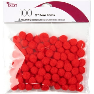Red Pom Poms 10mm - 24 pack-935