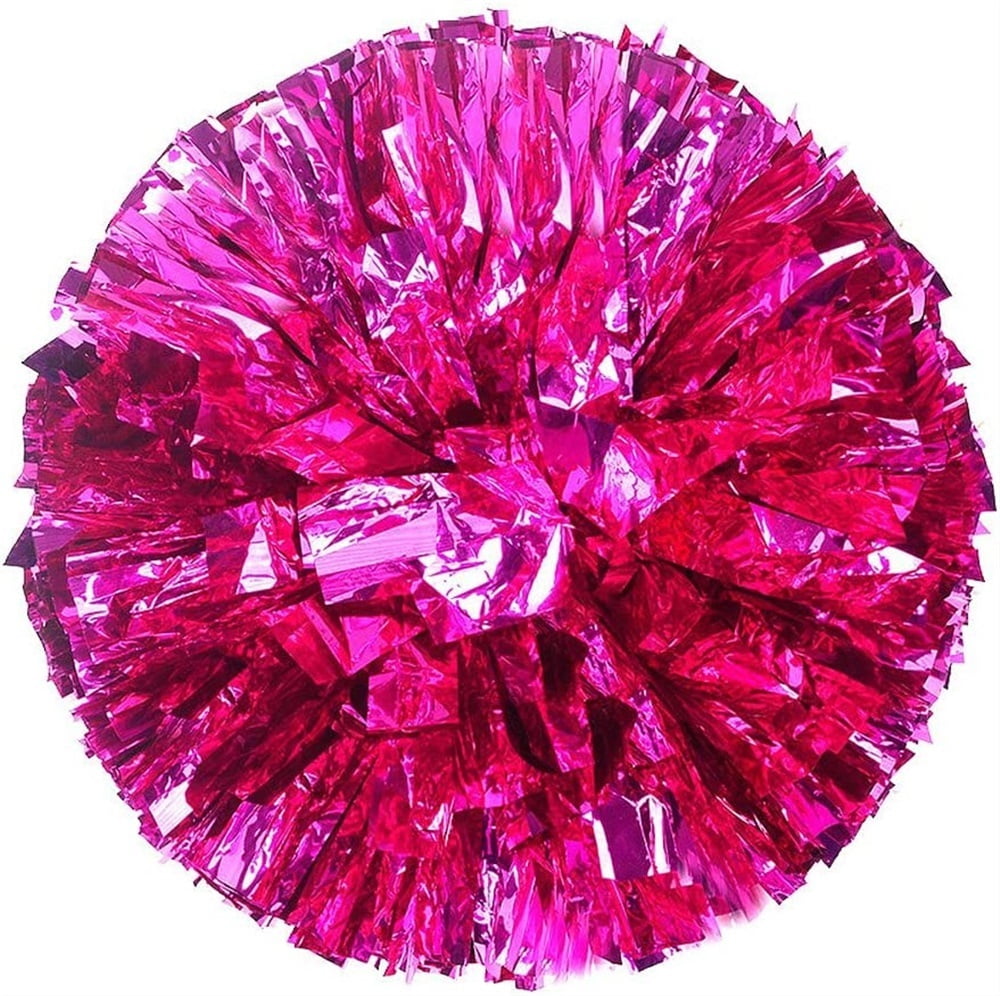 Pom Poms Cheerleading with Baton Handle, 2 Pack Cheer pom poms for Kids