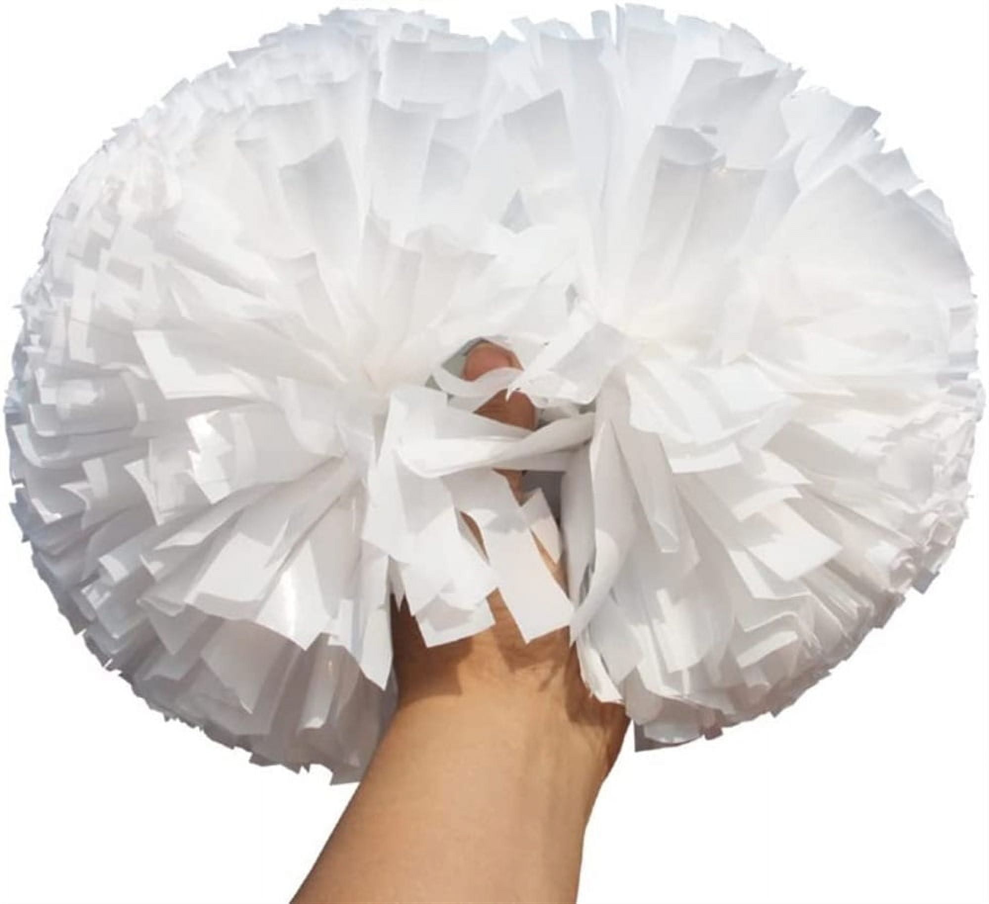 Pom Poms Cheerleading with Baton Handle, 2 Pack Cheer pom poms for Kids